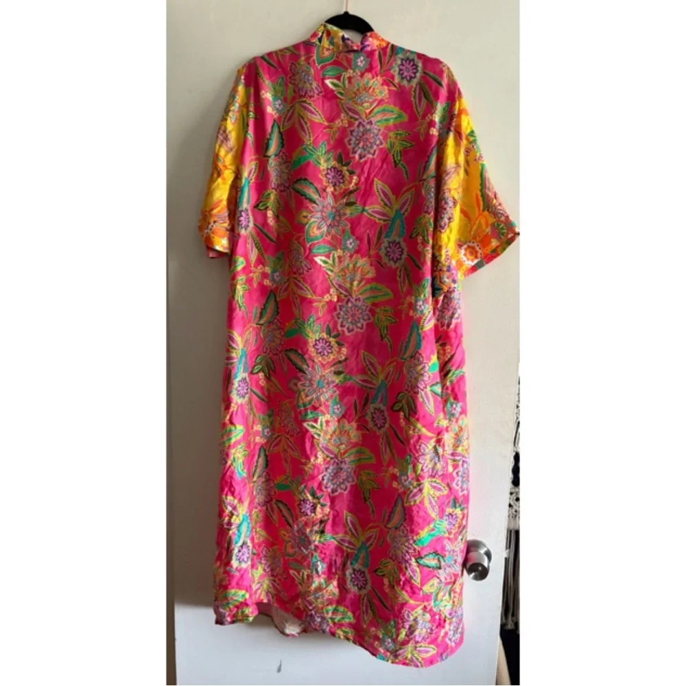 Johnny Was Flamingo and Sunshine Mix Long Kimono - Picture 5 of 5